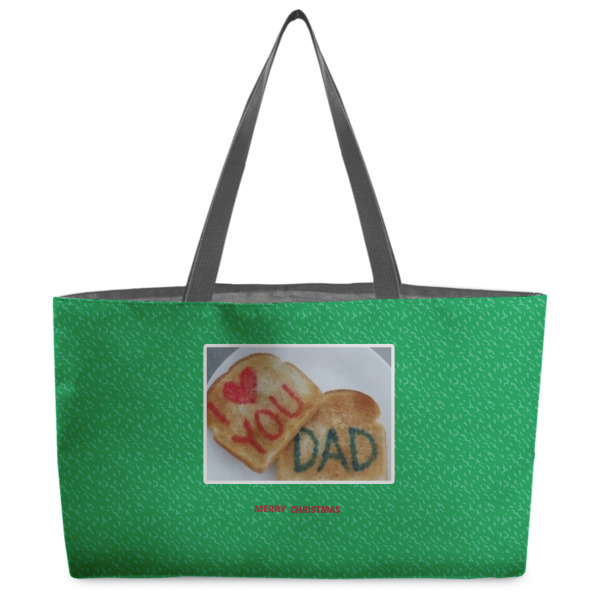 Custom Design Your Own Beach Totes Bag - w/ Black Handles
