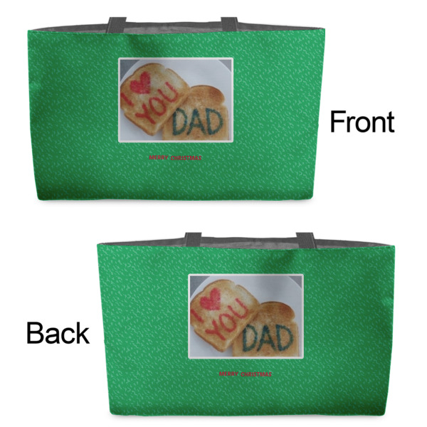 Custom Design - Tote w/Black Handles - Front & Back Views