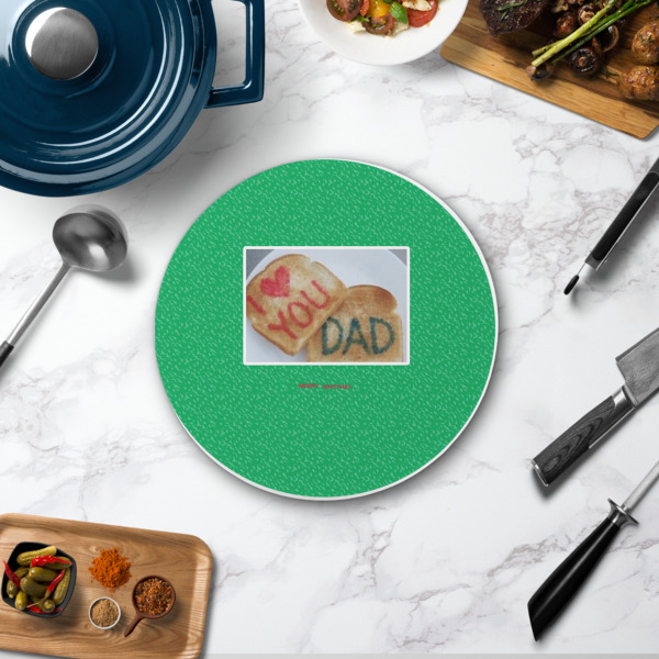 Custom Design - Round Stone Trivet - In Context View