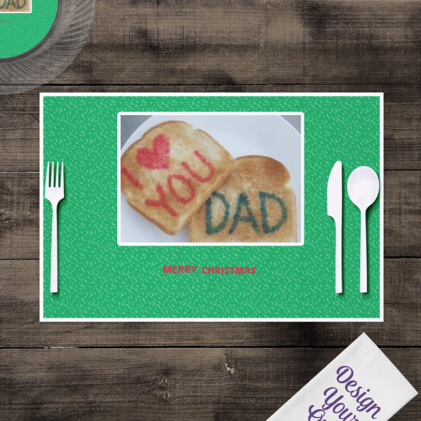 Custom Design - Disposable Paper Placemat - In Context