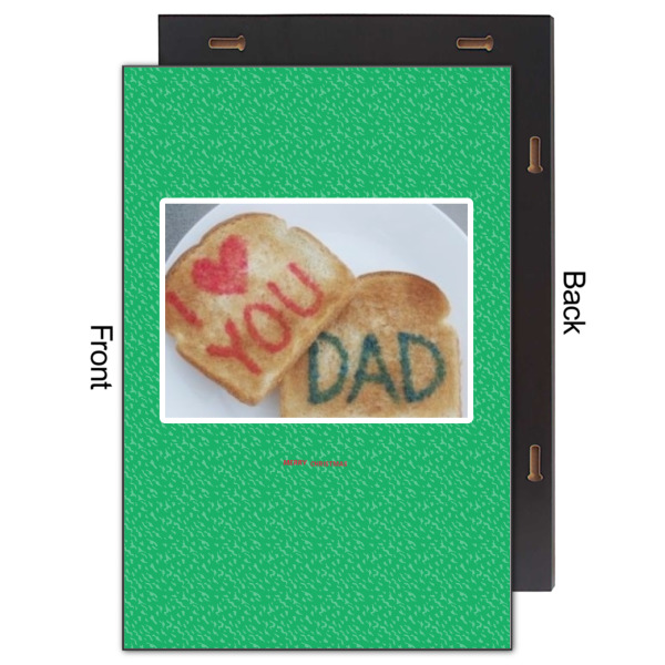 Custom Design - 20x30 Wood Print - Front & Back View