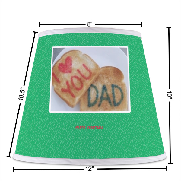 Custom Design - Poly Film Empire Lampshade - Dimensions