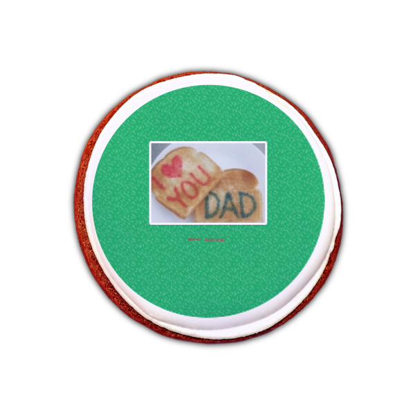 Custom Design - Printed Icing Circle - XSmall - On Cookie