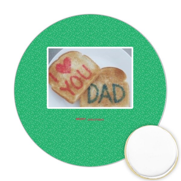 Custom Design Your Own Printed Cookie Topper - Round