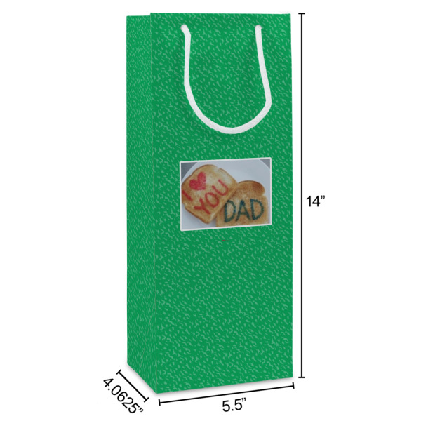 Custom Design - Wine Gift Bag - Dimensions