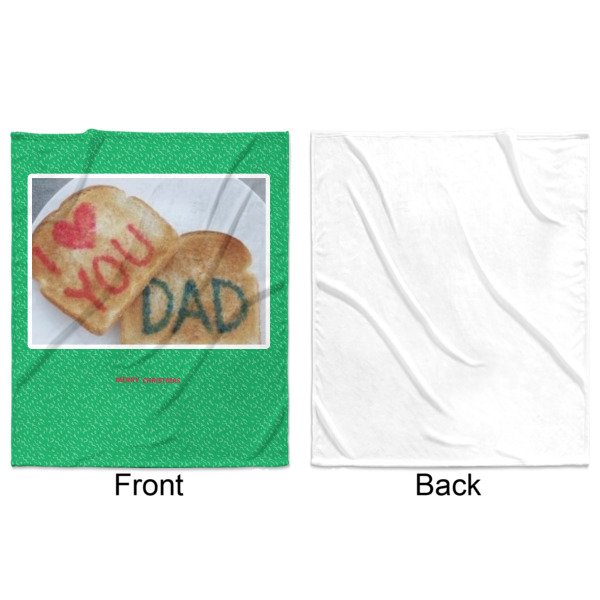 Custom Design - Minky Blanket - 50"x60" - Single Sided - Front & Back