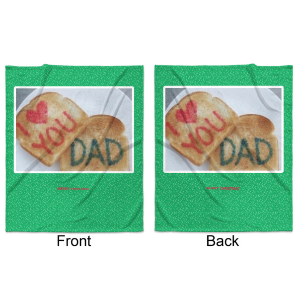 Custom Design - Minky Blanket - 50"x60" - Double Sided - Front & Back