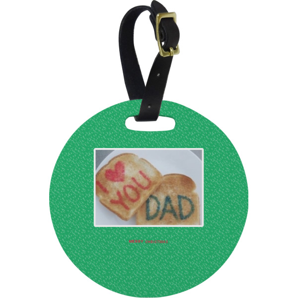 Custom Design Your Own Plastic Luggage Tag - Round