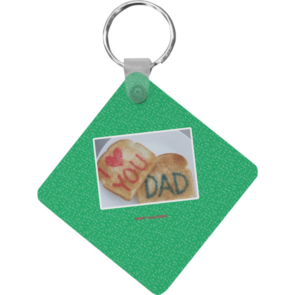 Custom Design Your Own Diamond Plastic Keychain