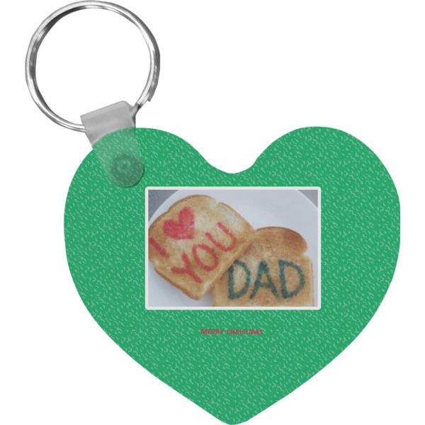 Custom Design Your Own Heart Plastic Keychain