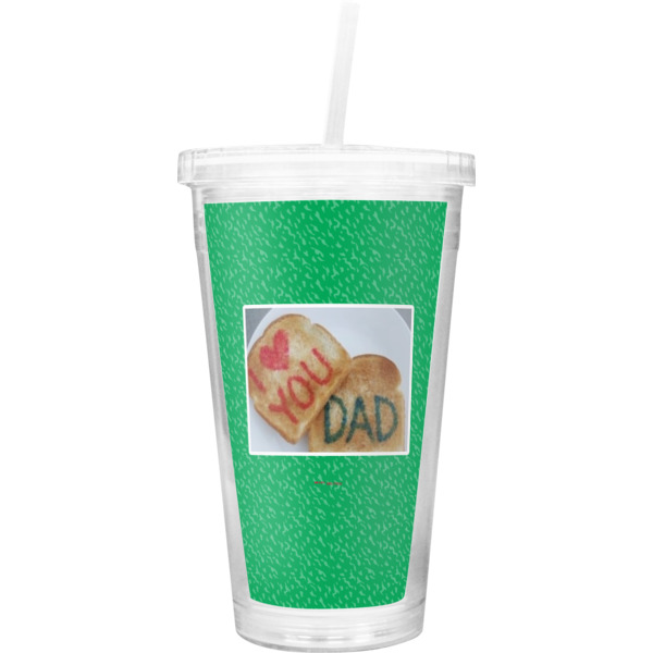 Custom Design Your Own Double Wall Tumbler with Straw