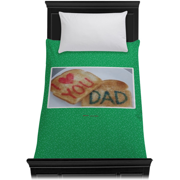 Custom Design - Duvet Cover - Twin - On Bed - No Prop