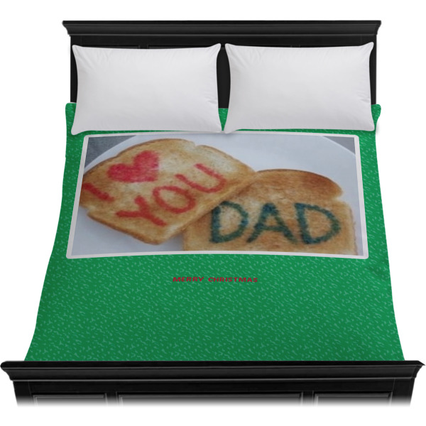 Custom Design - Duvet Cover - Queen - On Bed - No Prop