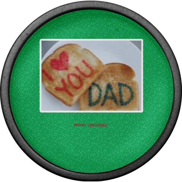 Custom Design - Cabinet Knob - Black - Front