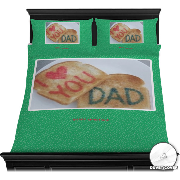 Custom Design - Bedding Set - Queen - Duvet - On Bed