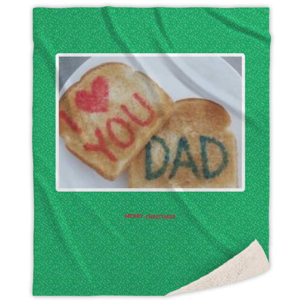 Custom Design Your Own Sherpa Throw Blanket