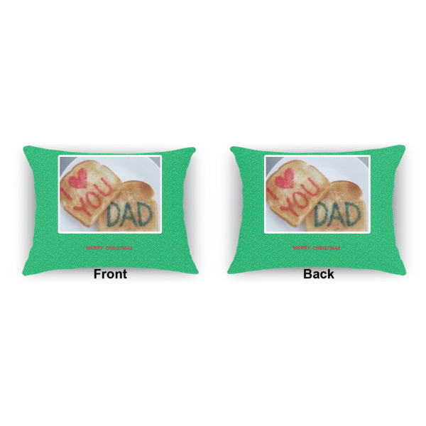 Custom Design - Outdoor Rectangular Throw Pillow (Front and Back)
