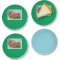 Design Your Own Glass Appetizer / Dessert Plate 8" - Set of 4