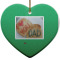 Design Your Own Heart Ceramic Ornament