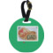 Design Your Own Plastic Luggage Tag - Round
