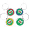 Design Your Own Wine Charms - Set of 4
