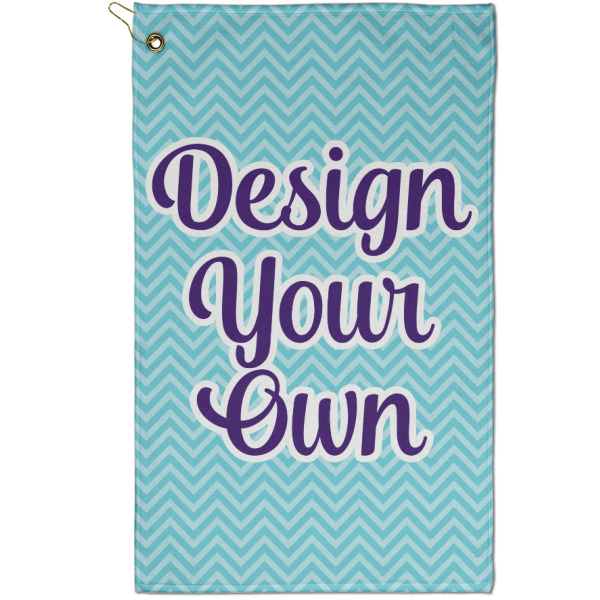 Custom Design Your Own Golf Towel - Poly-Cotton Blend - Small