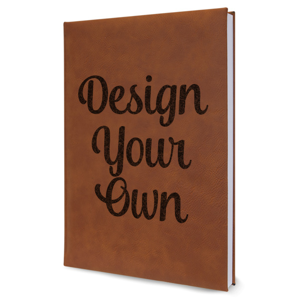 Custom Design Your Own Leatherette Journal - Large - Single-Sided