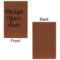 Custom Design - Cognac Leatherette Journal - Single Sided - Apvl