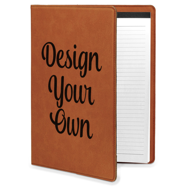 Custom Design Your Own Leatherette Portfolio with Notepad