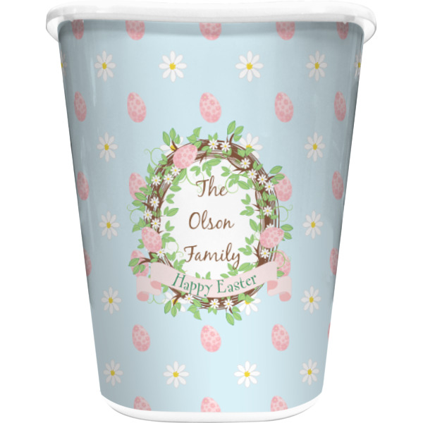 Custom Design Your Own Waste Basket - Double-Sided - White