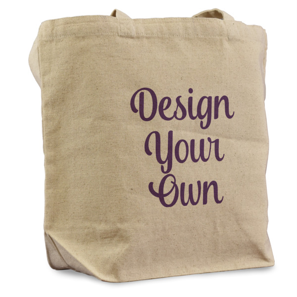 Custom Design Your Own Reusable Cotton Grocery Bag - Single