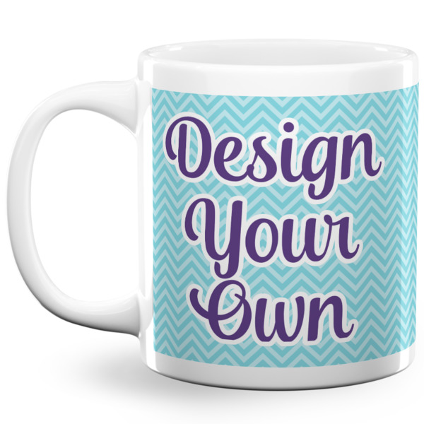 Custom Design Your Own 20 oz Coffee Mug - White