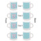 Custom Design - Single Shot Espresso Cup - Set of 4 - Front & Back