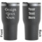 Custom Design - RTIC Tumbler - Black - Double Sided - Front and Back