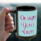 Custom Design - 15oz. Black Mug - Lifestyle