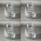 Custom Design - Set of Four Personalized Stemless Wineglasses (Approval)