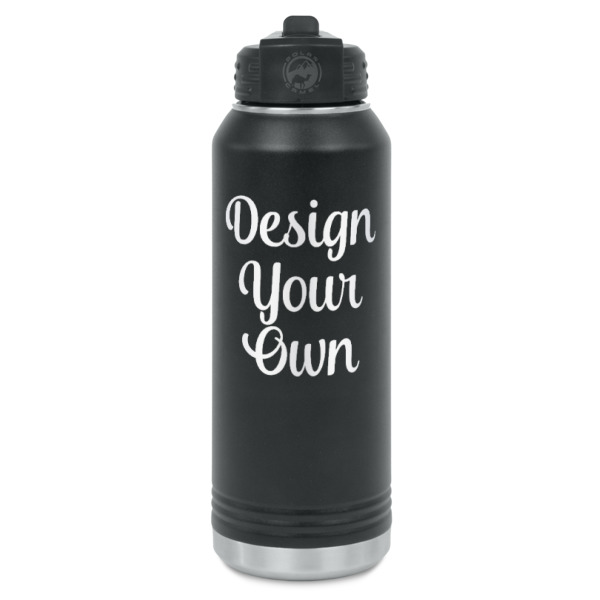 Custom Design Your Own Water Bottle - Laser Engraved