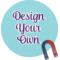 Custom Design - Personalized Round Fridge Magnet