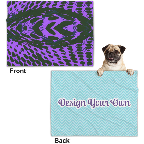 Custom Design - Microfleece Dog Blanket - Regular - Front & Back