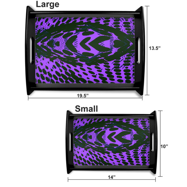 Custom Design - Serving Tray Black Sizes