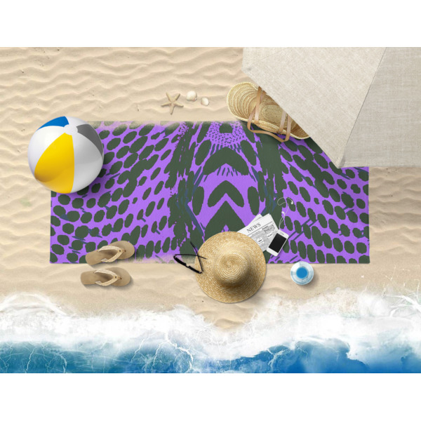 Custom Design - Beach Towel - Lifestyle on Beach