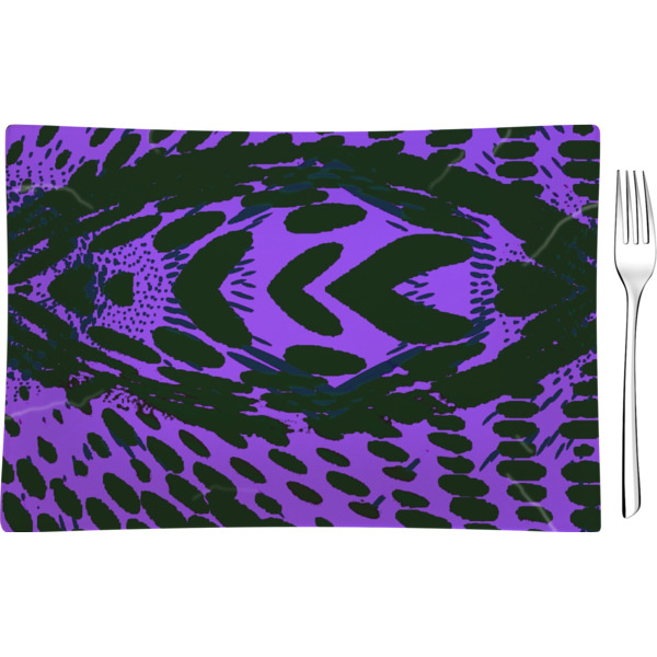 Custom Design Your Own Rectangular Glass Appetizer / Dessert Plate