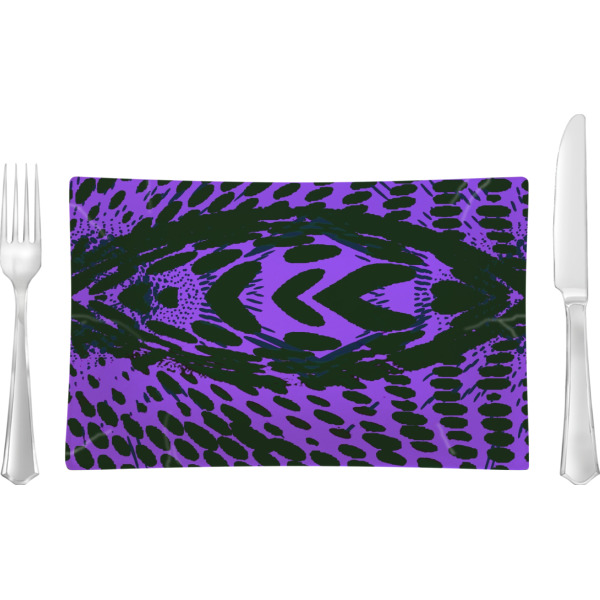 Custom Design Your Own Rectangular Glass Lunch / Dinner Plate