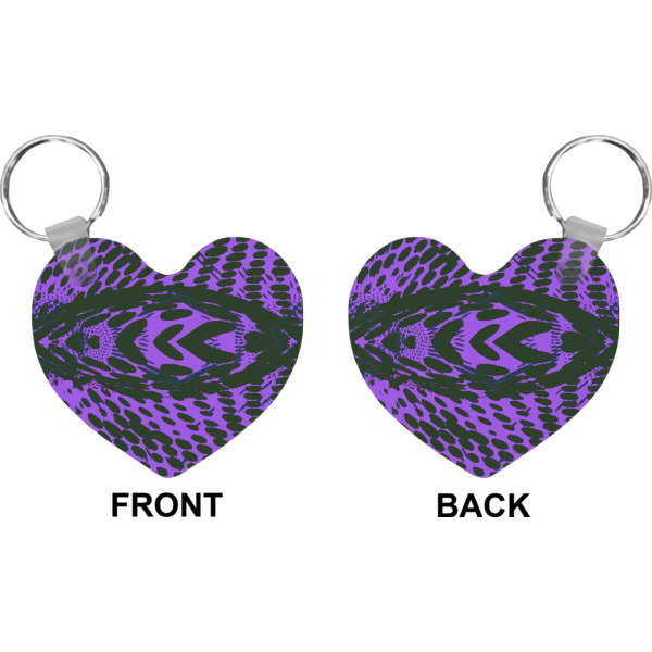Custom Design - Heart Keychain (Front + Back)
