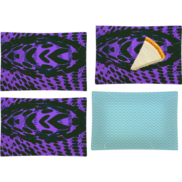 Custom Design - Set of Rectangular Appetizer / Dessert Plates