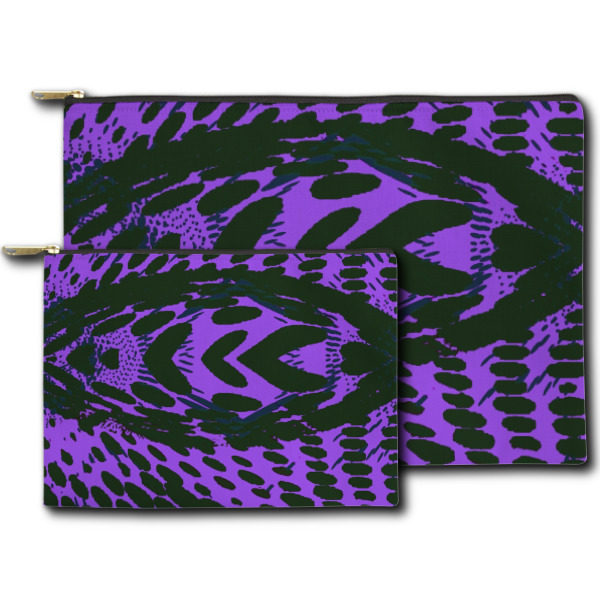 Custom Design - Zippered Pouches - Size Comparison