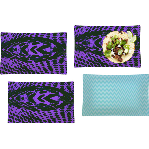 Custom Design - Set of Rectangular Dinner Plates