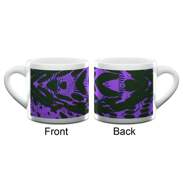 Custom Design - Double Shot Espresso Cup - Single - Front & Back