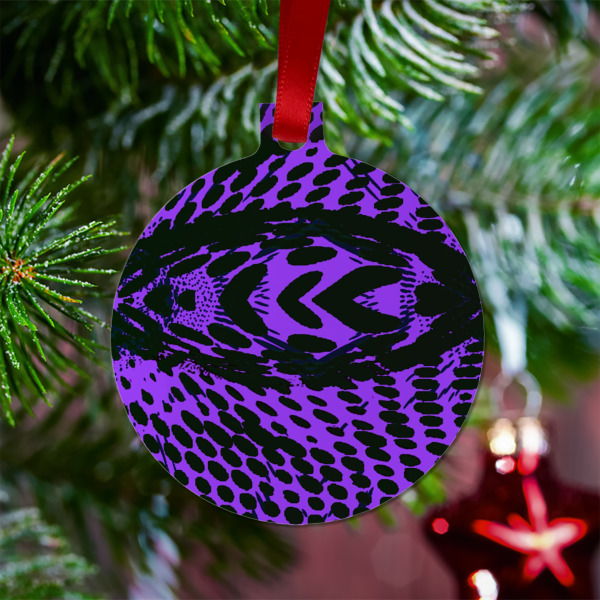 Custom Design - Metal Ball Ornament - Lifestyle