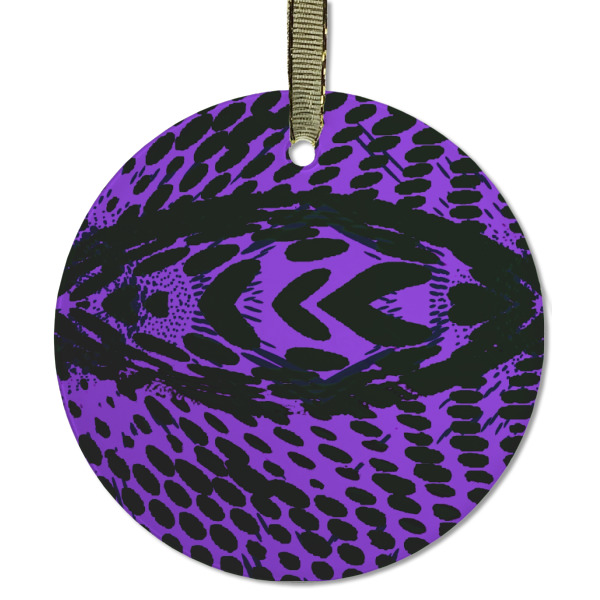 Custom Design - Frosted Glass Ornament - Round